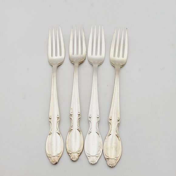 Rogers Bros International Silverplate Set 4 Dinner Forks 1959 REFLECTION 1847 - Picture 1 of 5